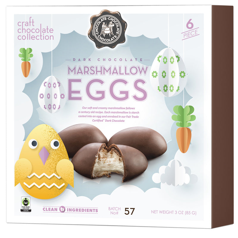 CCC Dark Marshmallow Eggs - 6 Piece